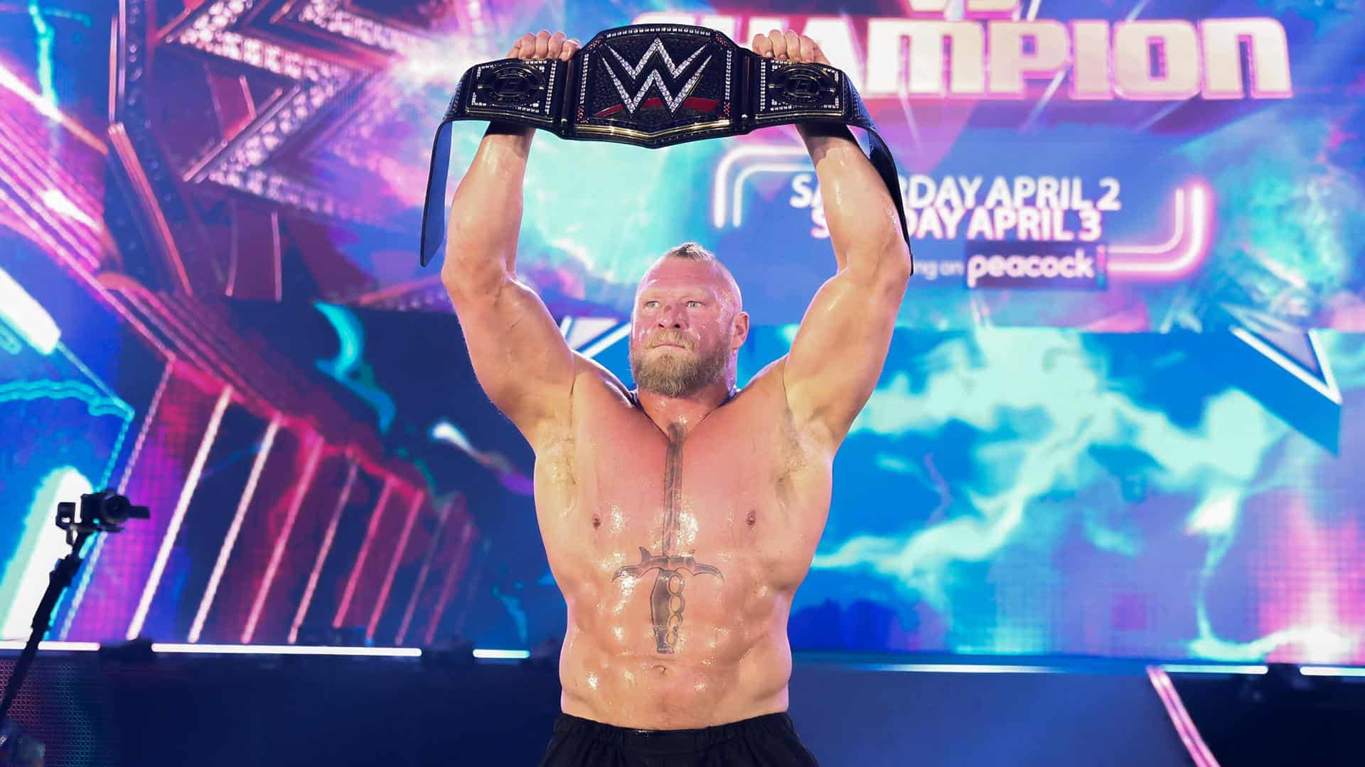 Brock Lesnar Wins the WWE Championship at Elimination Chamber