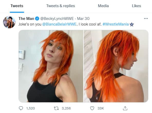 Becky Lynch Debuts New Haircut