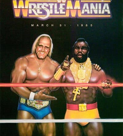 WrestleMania 1 Poster featuring Hulk Hogan vs Mr T