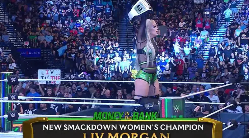 Liv Morgan cashed in her Money in the Bank contract she won earlier tonight and beat Ronda Rousey for the Women's SmackDown Championship title