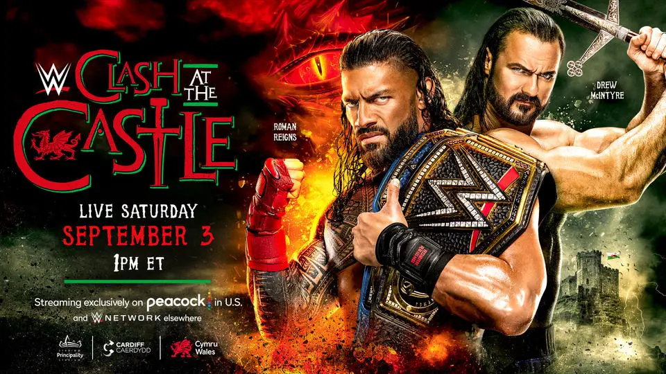 Roman Reigns vs Drew McIntyre at Clash at the Castle