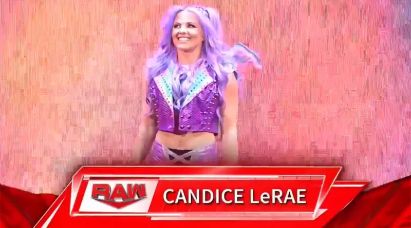 Candice LeRae returned to WWE on tonight's RAW