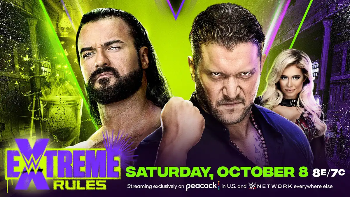 Drew McIntyre vs Karrion Kross at Extreme Rules in a strap match