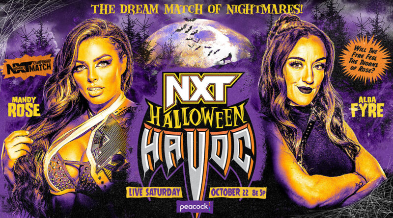 Mandy Rose will defeat her Women's NXT Championship at Halloween Havoc against Alba Fyre. WWE's Halloween Havoc is on October 22, 2022.