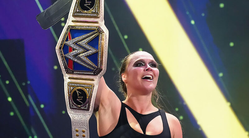 Ronda Rousey is the new WWE Women's SmackDown Champion. Rousey defeated Liv Morgan in an Extreme Rules match at tonight's pay-per-view.