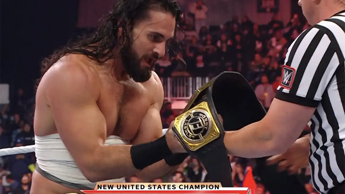 Seth Rollins wins United States Championship on RAW