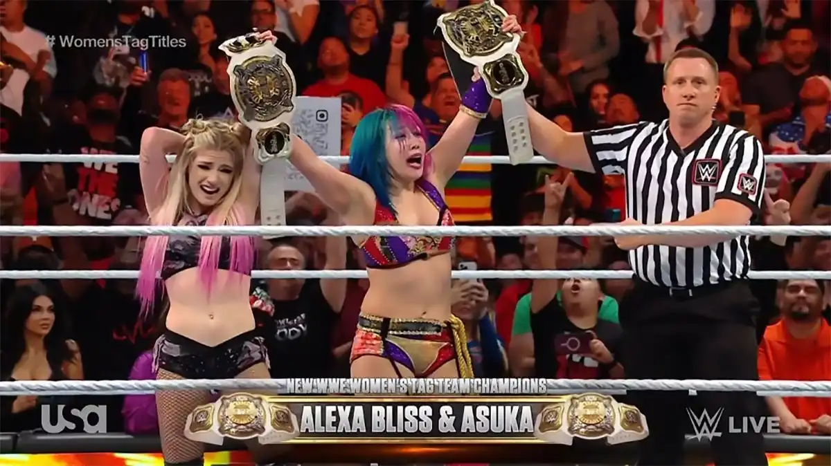 Alexa Bliss and Asuka win WWE Women's Tag Team Titles