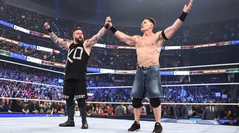John Cena and Kevin Owens beat Roman Reigns and Sami Zayn