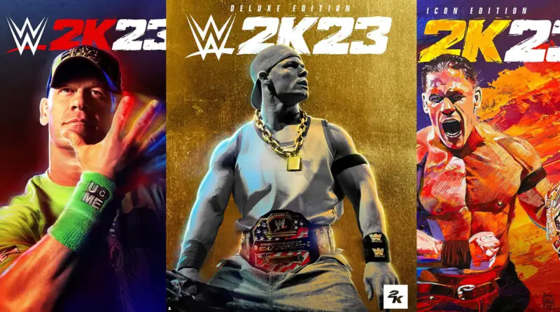 WWE 2K23 covers featuring John Cena