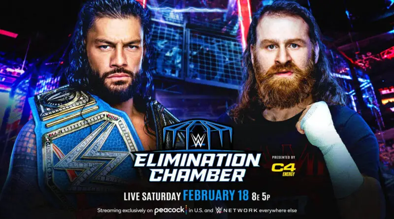 Elimination Chamber 2023 WWE Roman Reigns vs Sami Zayn