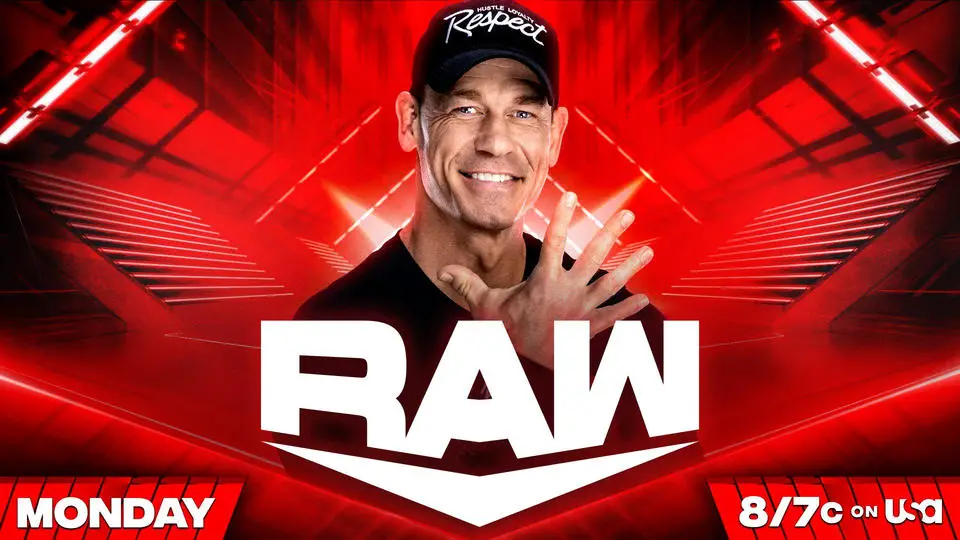 John Cena will be at Monday Night RAW on March 6th 