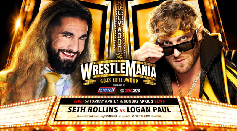 Seth Rollins vs Logan Paul for WrestleMania 39