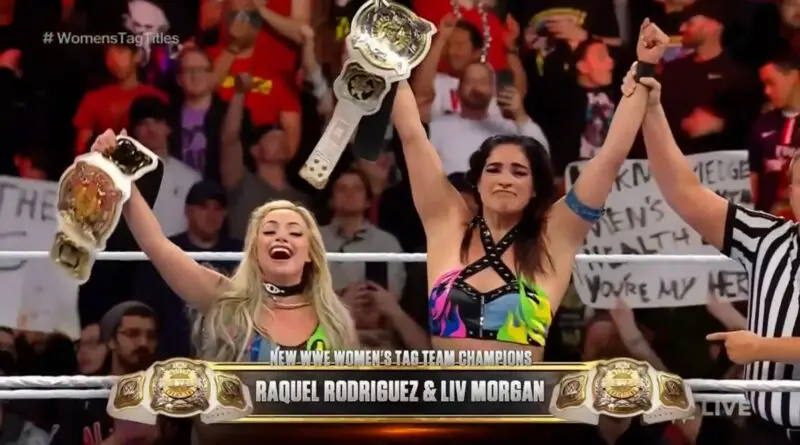 Liv Morgan & Raquel Rodriguez are the new WWE Women's Tag Team Champions. They defeated Becky Lynch and Trish Stratus on RAW.