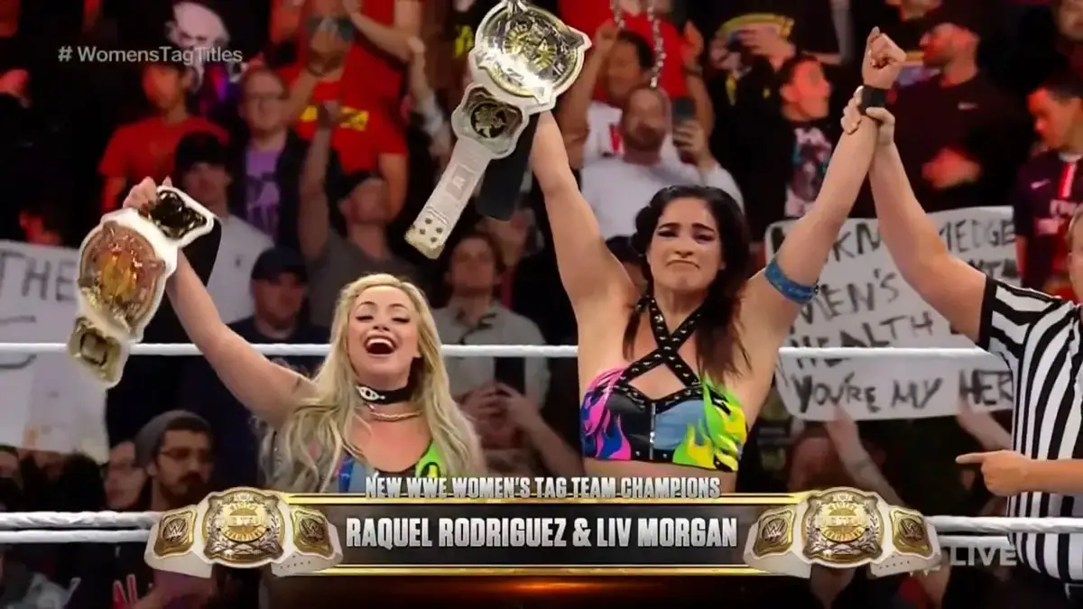 Raquel Rodriguez & Liv Morgan win WWE Women's Tag Team Championships