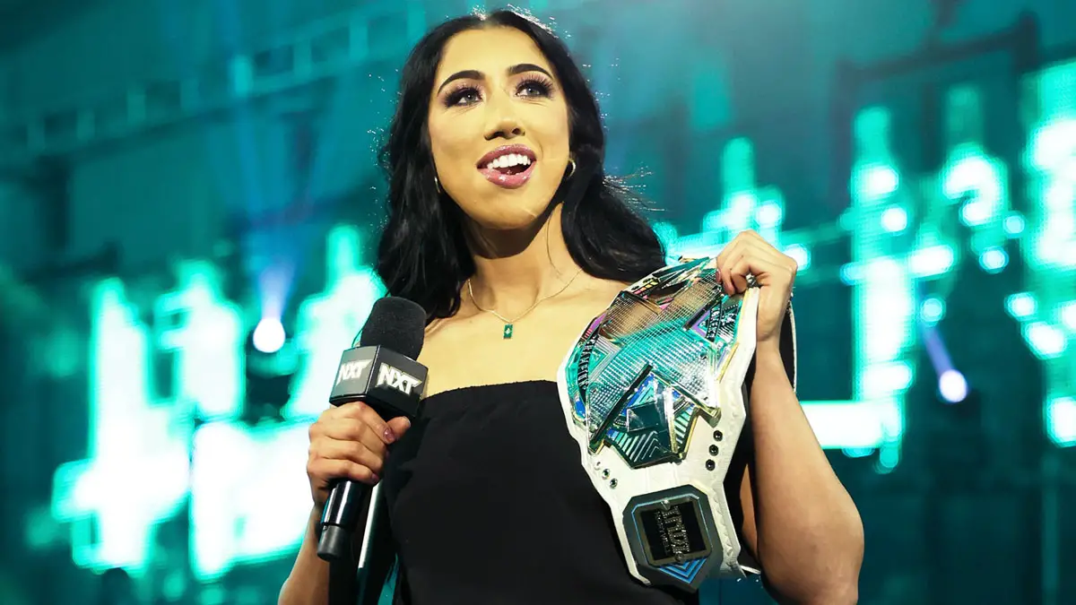 Indi Hartwell has vacated the NXT Women's Championship