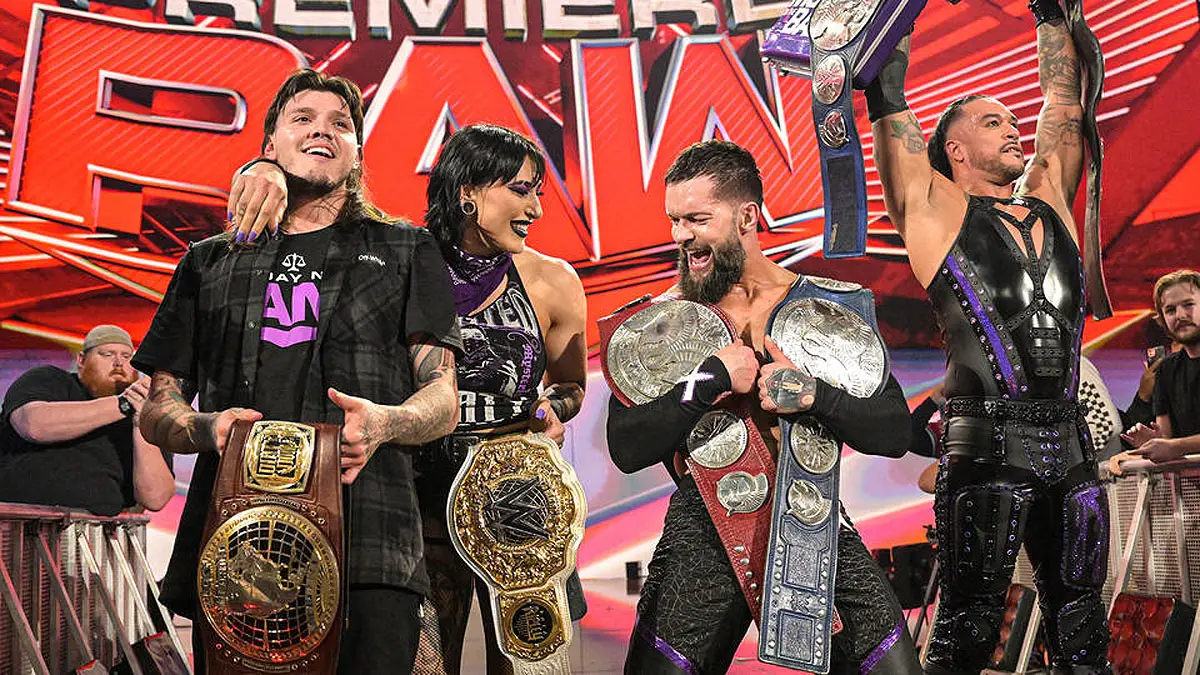 The Judgment Day Celebrates their tag team title win
