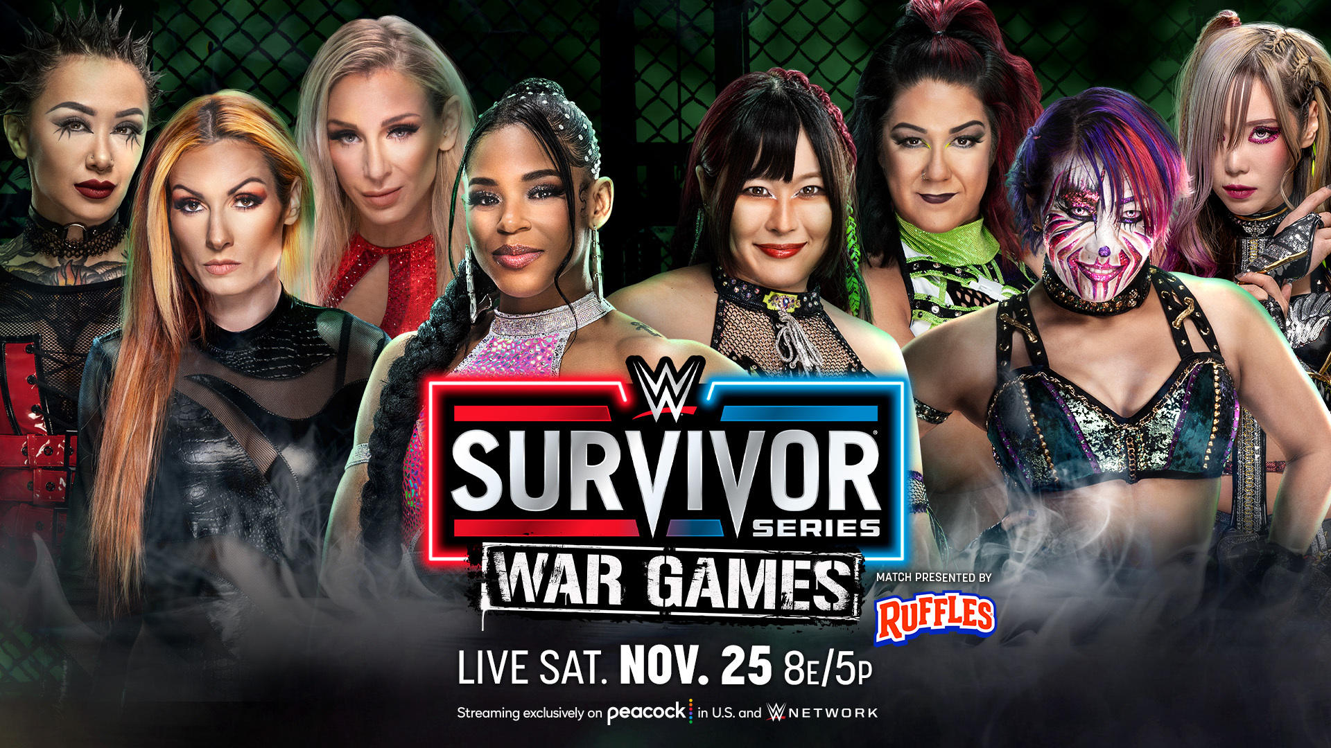Becky Lynch, Bianca Belair, Charlotte Flair & Shotzi vs. Bayley, IYO SKY, Kairi Sane & Asuka (Women's WarGames Match)