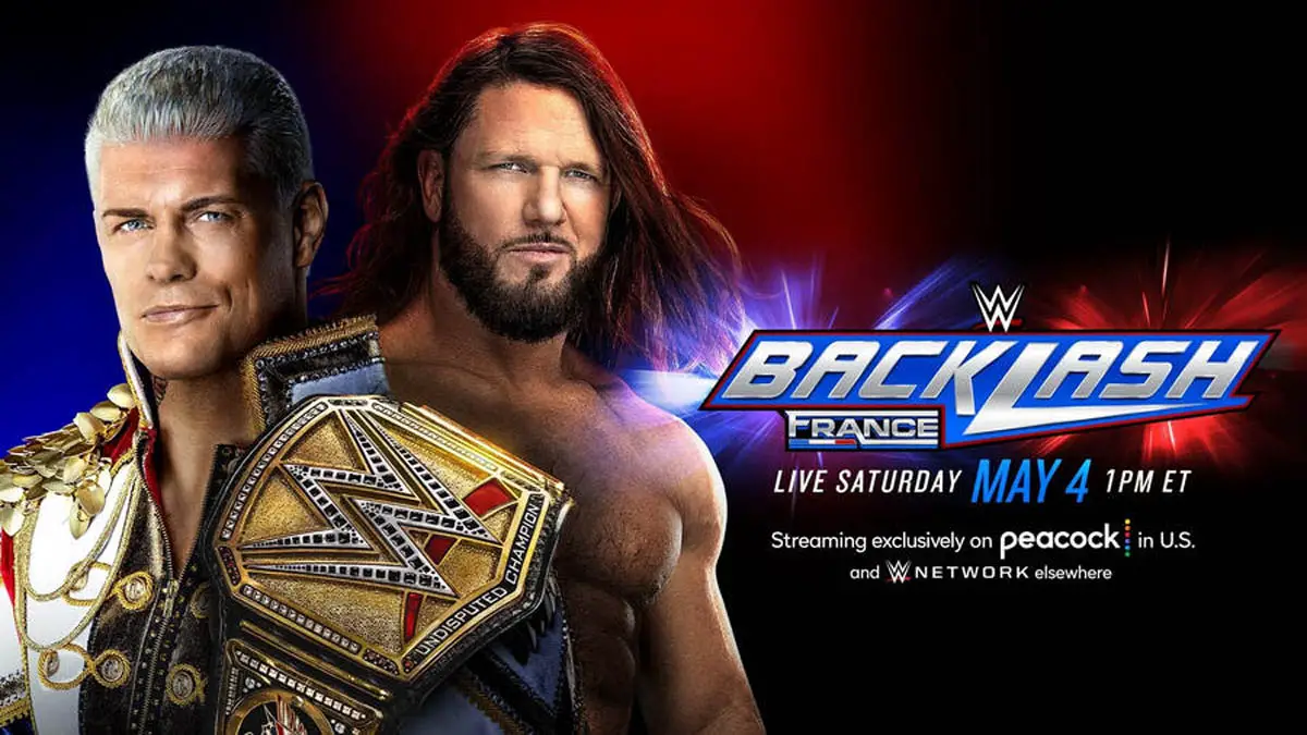 BACKLASH FRANCE 2024 WWE - CODY RHODES VS AJ STYLES