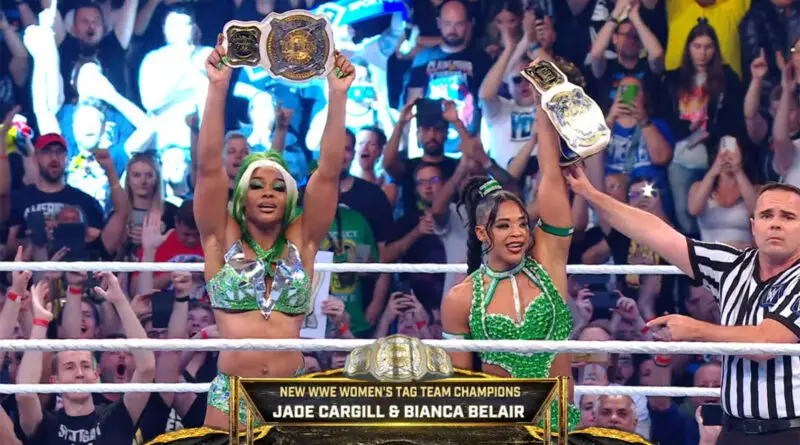 Bianca Belair and Jade Cargill defeated the Unholy Union at Bash in Berlin in Germany today to win the WWE Women's Tag Team titles.