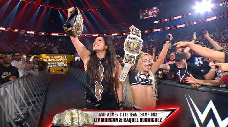 Liv Morgan and Raquel Rodriguez win back the Women's Tag Team titles