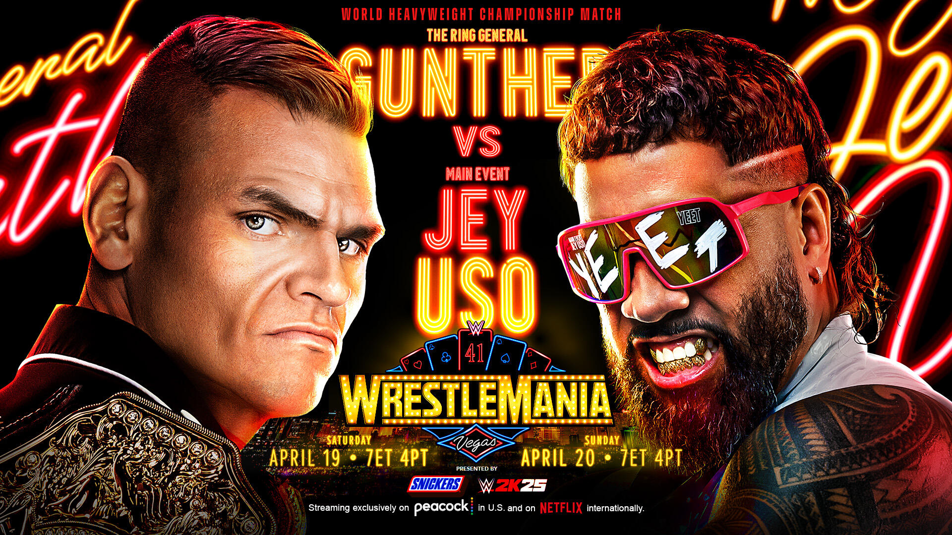 WRESTLEMANIA 41: GUNTHER VS JEY USO