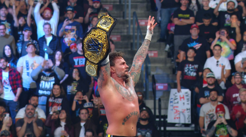 CM PUNK has won the WWE World Heavyweight title